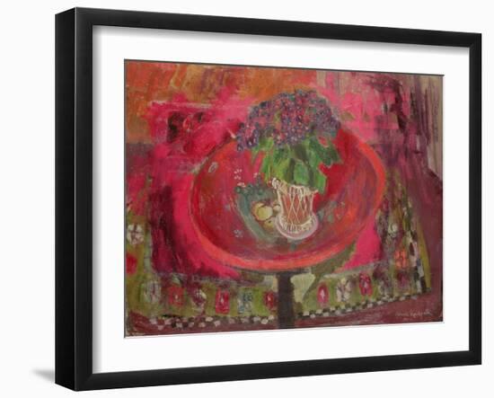 The Red Tray (Oil on Board)-Anne Redpath-Framed Giclee Print