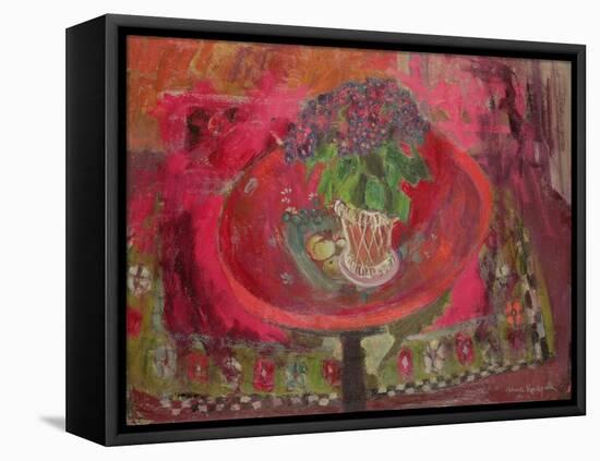 The Red Tray (Oil on Board)-Anne Redpath-Framed Stretched Canvas