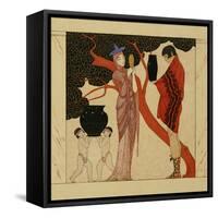 The Red Tree-Georges Barbier-Framed Stretched Canvas