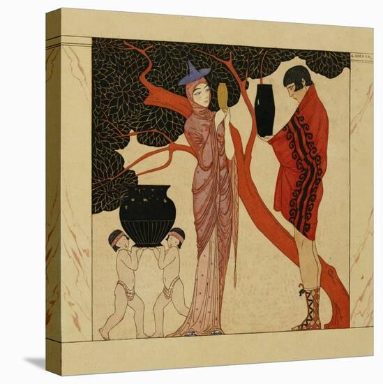 The Red Tree-Georges Barbier-Stretched Canvas