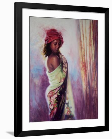 The Red Turban, 2015-Colin Bootman-Framed Giclee Print