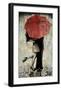 The Red Umbrella-Loui Jover-Framed Giclee Print