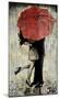 The Red Umbrella-Loui Jover-Mounted Giclee Print