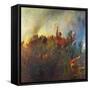 The Red Vanguard of Argonne-Plinio Nomellini-Framed Stretched Canvas