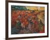 The red Vineyard at Arles,1888. Canvas,73 x 91 cm.-Vincent van Gogh-Framed Giclee Print
