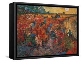 The red Vineyard at Arles,1888. Canvas,73 x 91 cm.-Vincent van Gogh-Framed Stretched Canvas