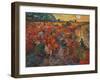 The red Vineyard at Arles,1888. Canvas,73 x 91 cm.-Vincent van Gogh-Framed Giclee Print