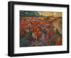 The red Vineyard at Arles,1888. Canvas,73 x 91 cm.-Vincent van Gogh-Framed Giclee Print