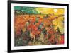 The Red Vineyard at Arles, c.1888-Vincent van Gogh-Framed Art Print