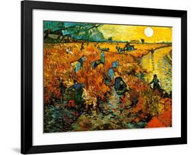 The Red Vineyard at Arles, c.1888-Vincent van Gogh-Framed Art Print