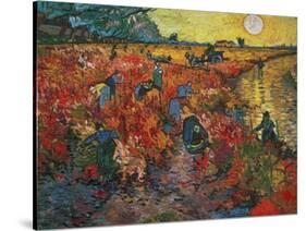 The Red Vineyard at Arles, c.1888-Vincent van Gogh-Stretched Canvas