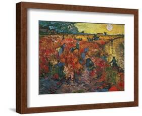 The Red Vineyard at Arles, c.1888-Vincent van Gogh-Framed Giclee Print