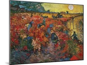 The Red Vineyard at Arles, c.1888-Vincent van Gogh-Mounted Premium Giclee Print