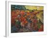 The Red Vineyard at Arles, c.1888-Vincent van Gogh-Framed Premium Giclee Print