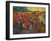 The Red Vineyard at Arles, c.1888-Vincent van Gogh-Framed Giclee Print