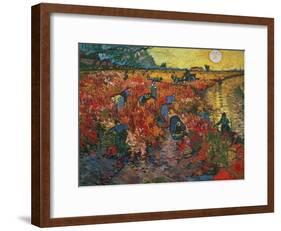 The Red Vineyard at Arles, c.1888-Vincent van Gogh-Framed Giclee Print