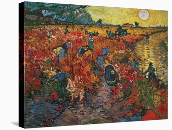 The Red Vineyard at Arles, c.1888-Vincent van Gogh-Stretched Canvas