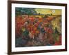 The Red Vineyard at Arles, c.1888-Vincent van Gogh-Framed Giclee Print