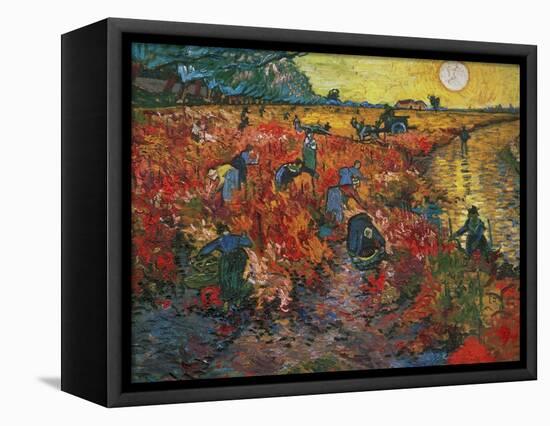 The Red Vineyard at Arles, c.1888-Vincent van Gogh-Framed Stretched Canvas