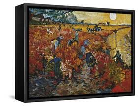 The Red Vineyard in Arles, 1888-Vincent van Gogh-Framed Stretched Canvas