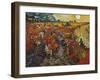 The Red Vineyard in Arles, 1888-Vincent van Gogh-Framed Giclee Print