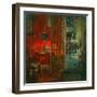 The Red Wallpaper (Oil on Canvas)-Susan Ryder-Framed Giclee Print