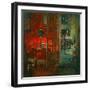 The Red Wallpaper (Oil on Canvas)-Susan Ryder-Framed Giclee Print