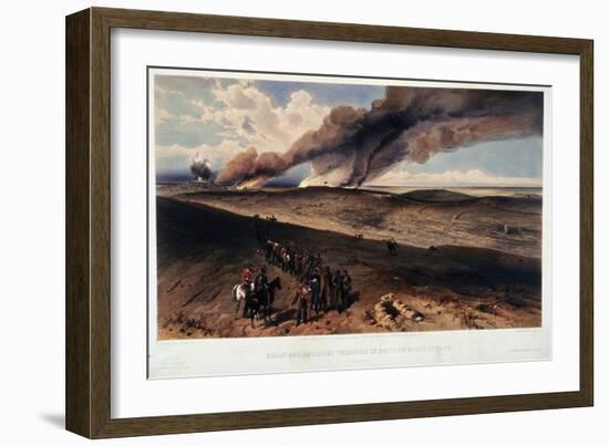 The Redan and the British Trenches-William Simpson-Framed Giclee Print