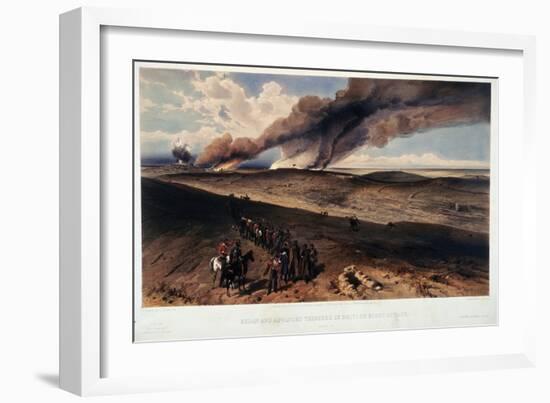 The Redan and the British Trenches-William Simpson-Framed Giclee Print