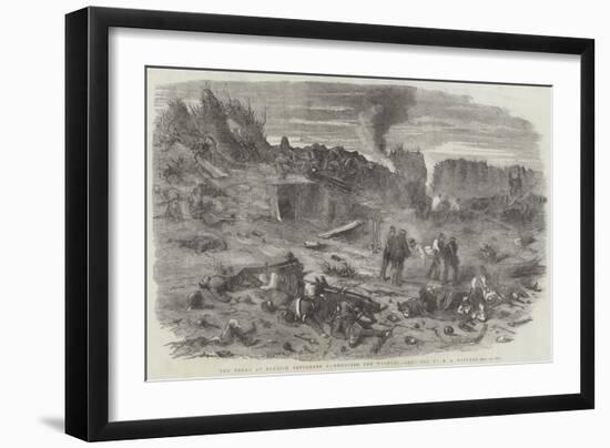 The Redan at Sunrise, 9 September, Removing the Wounded-Edward Angelo Goodall-Framed Giclee Print