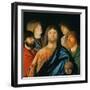 The Redeemer Giving His Blessing Among Four Apostlews-Vittore Carpaccio-Framed Giclee Print