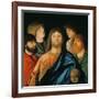 The Redeemer Giving His Blessing Among Four Apostlews-Vittore Carpaccio-Framed Giclee Print