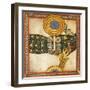 The Redeemer. Miniature from Liber Scivias by Hildegard of Bingen, C.1175 (W/C on Parchment)-German School-Framed Giclee Print