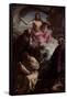 The Redeemer with Saints Egidio-Gian Domenico Cignaroli-Framed Stretched Canvas