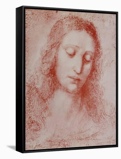 The Redeemer-Leonardo da Vinci-Framed Stretched Canvas