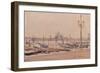 The Redentore from the Piazzetta, 1991 (Oil on Card)-Richard Foster-Framed Giclee Print