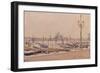 The Redentore from the Piazzetta, 1991 (Oil on Card)-Richard Foster-Framed Giclee Print