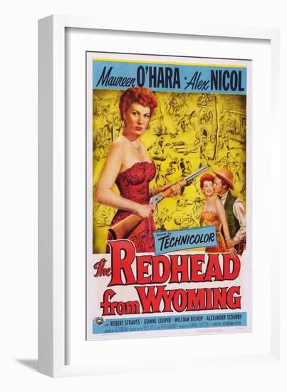 The Redhead from Wyoming, Maureen O'Hara, Alex Nichol, 1953-null-Framed Art Print