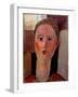 The Redhead Girl Painting by Amedeo Modigliani (1884-1920) 1915 Sun. 0,40 X 0,36 M Paris, Musee De-Amedeo Modigliani-Framed Giclee Print