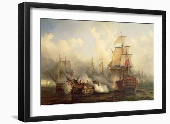 The Redoutable at Trafalgar, 21st October 1805-Auguste Etienne Francois Mayer-Framed Giclee Print