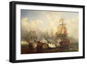 The Redoutable at Trafalgar, 21st October 1805-Auguste Etienne Francois Mayer-Framed Giclee Print