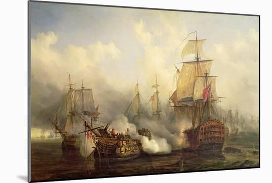 The Redoutable at Trafalgar, 21st October 1805-Auguste Etienne Francois Mayer-Mounted Giclee Print