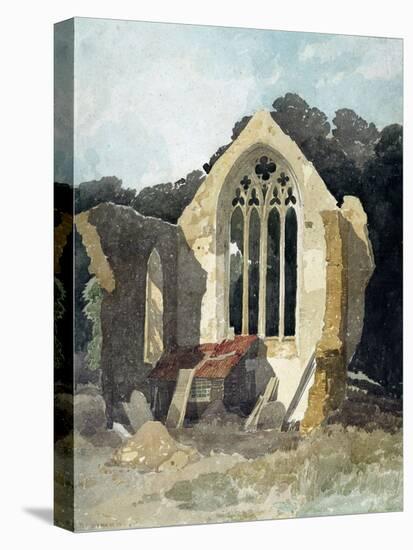 The Refectory at Walsingham Priory-John Sell Cotman-Stretched Canvas