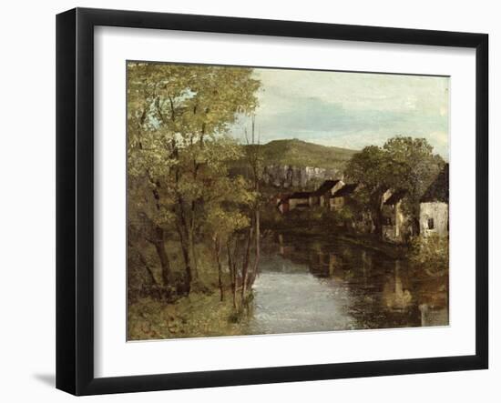 The Reflection of Ornans, c.1872-Gustave Courbet-Framed Giclee Print