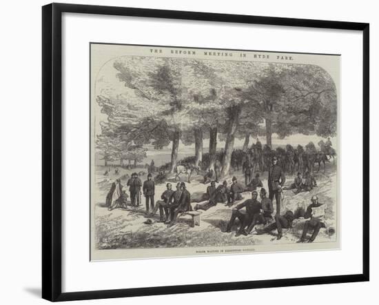 The Reform Meeting in Hyde Park-null-Framed Giclee Print