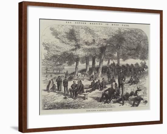 The Reform Meeting in Hyde Park-null-Framed Giclee Print