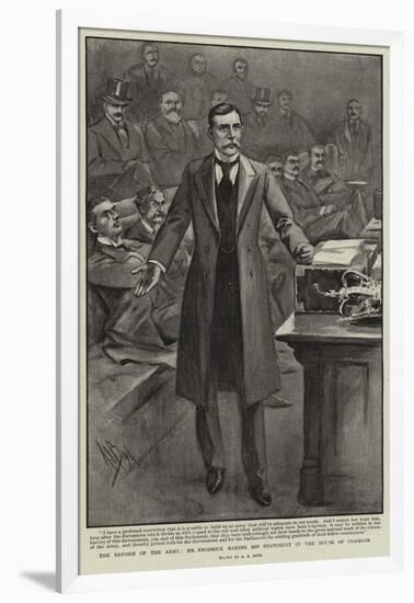 The Reform of the Army, Mr Rrodrick Making His Statement in the House of Commons-Alexander Stuart Boyd-Framed Giclee Print