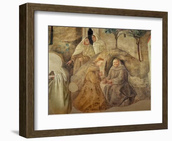 The Reform of the Carmelite Rule, Detail of Four Carmelite Friars, C.1422-Fra Filippo Lippi-Framed Giclee Print