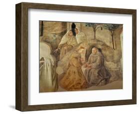 The Reform of the Carmelite Rule, Detail of Four Carmelite Friars, C.1422-Fra Filippo Lippi-Framed Giclee Print