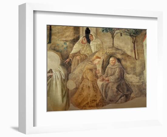 The Reform of the Carmelite Rule, Detail of Four Carmelite Friars, C.1422-Fra Filippo Lippi-Framed Giclee Print